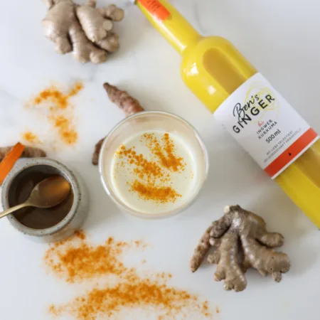 Le lait doré au gingembre de Ben